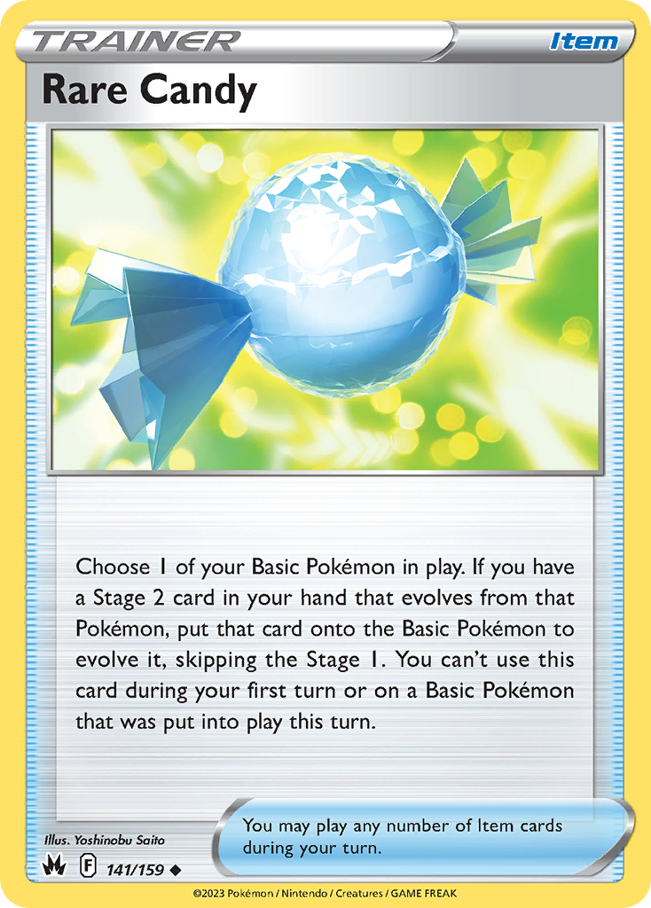 Rare Candy swsh12pt5-141 Uncommon from Crown Zenith Set