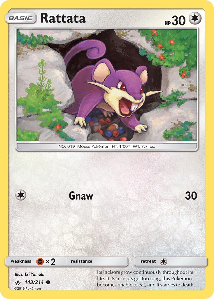 Rattata sm10-143 Common from Unbroken Bonds Set