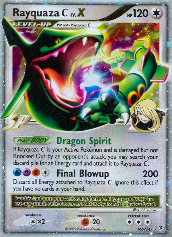 Rayquaza C LV.X pl3-146 Rare Holo LV.X from Supreme Victors Set