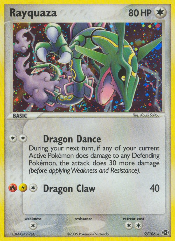 Rayquaza ex9-9 Rare Holo from Emerald Set
