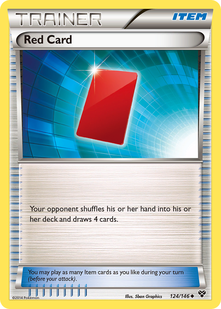 Red Card xy1-124 Uncommon from XY Set