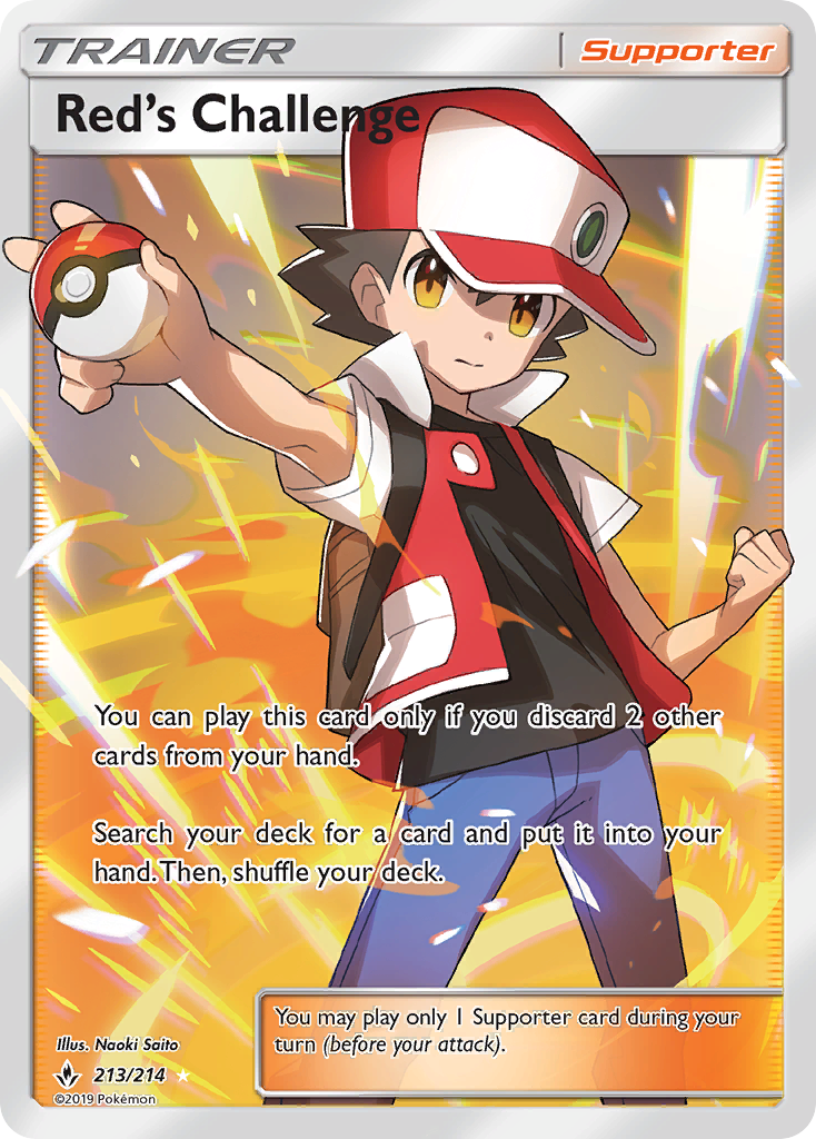 Red’s Challenge sm10-213 Rare Ultra from Unbroken Bonds Set