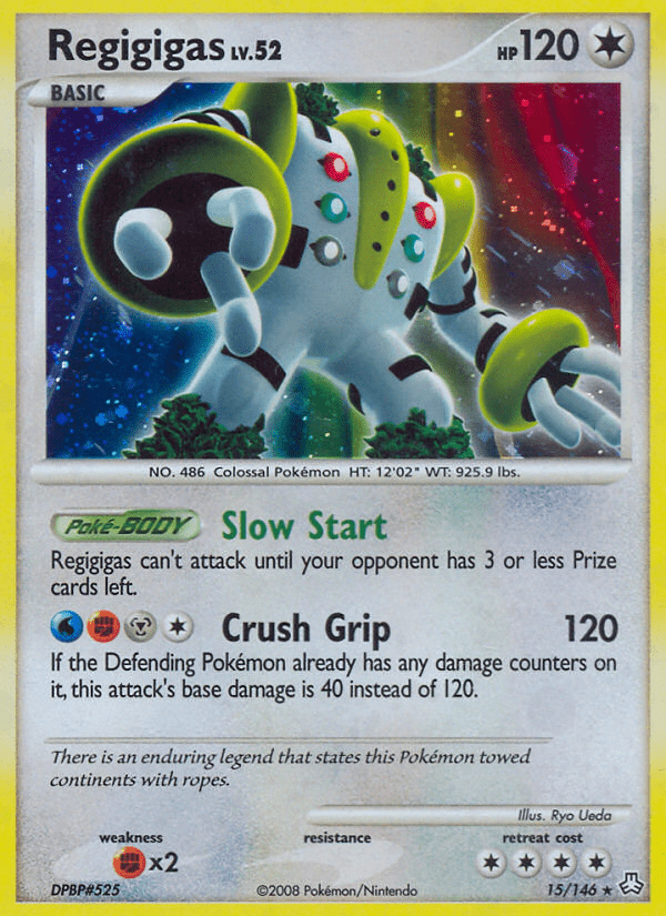 Regigigas dp6-15 Rare Holo from Legends Awakened Set