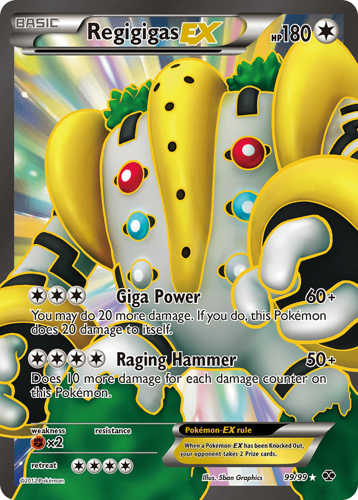 Regigigas-EX bw4-99 Rare Ultra from Next Destinies Set