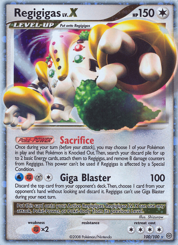 Regigigas LV.X dp7-100 Rare Holo LV.X from Stormfront Set