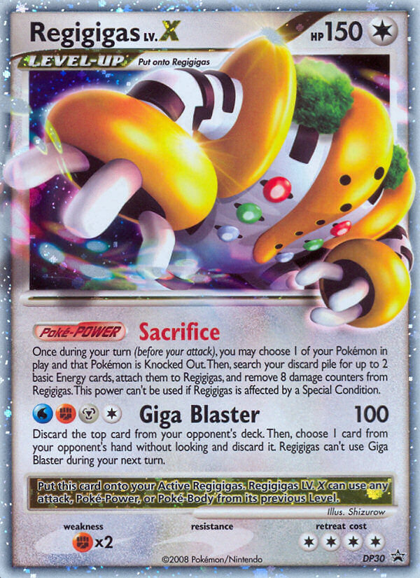 Regigigas LV.X dpp-DP30 Promo from DP Black Star Promos Set