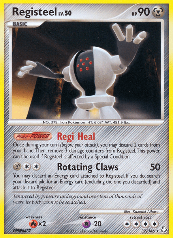 Registeel dp6-39 Rare from Legends Awakened Set