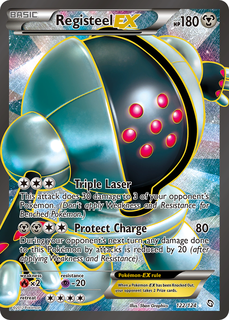 Registeel-EX bw6-122 Rare Ultra from Dragons Exalted Set
