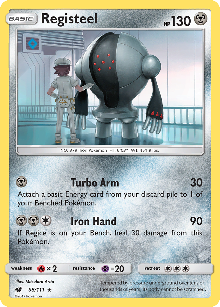 Registeel sm4-68 Rare from Crimson Invasion Set