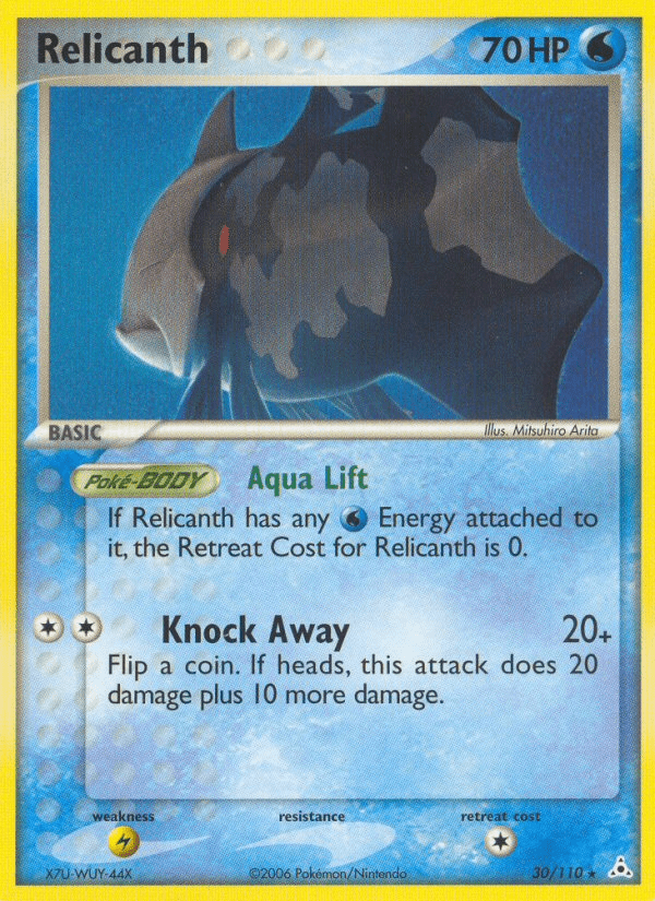 Relicanth ex13-30 Rare from Holon Phantoms Set