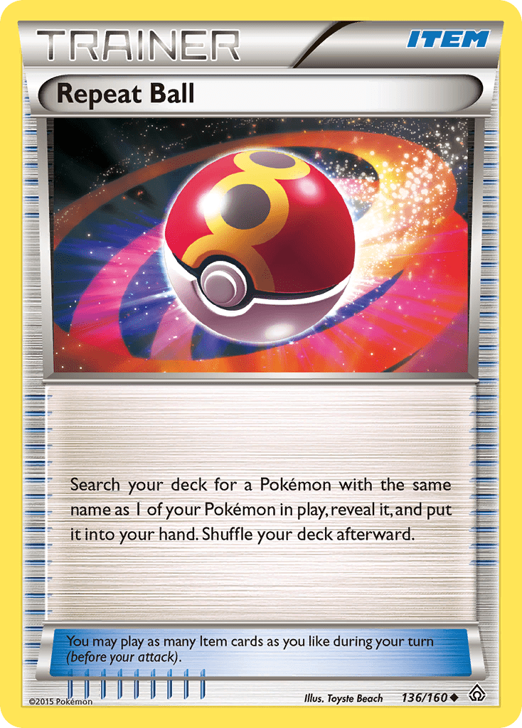 Repeat Ball xy5-136 Uncommon from Primal Clash Set