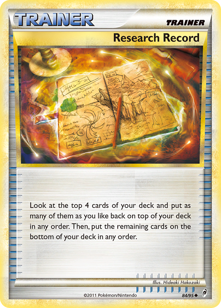 Research Record col1-84 Uncommon from Call of Legends Set