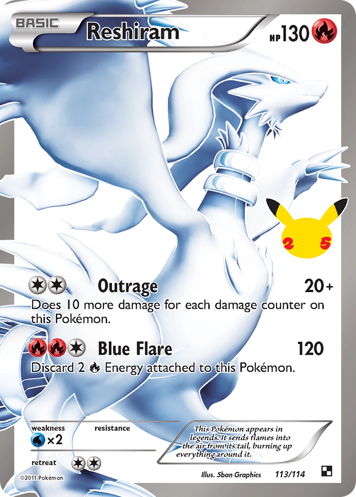Reshiram cel25c-113_A Classic Collection from Celebrations: Classic Collection Set