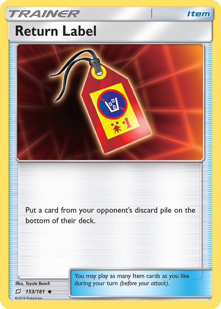 Return Label sm9-153 Uncommon from Team Up Set