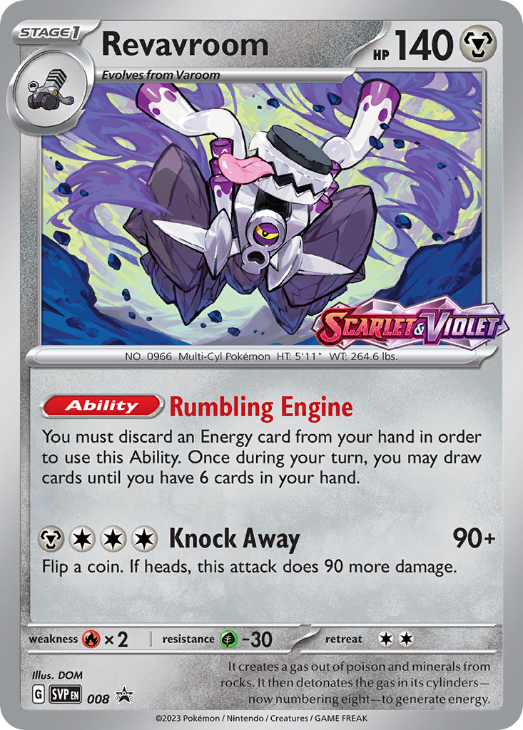Revavroom svp-8 Promo from Scarlet & Violet Black Star Promos Set