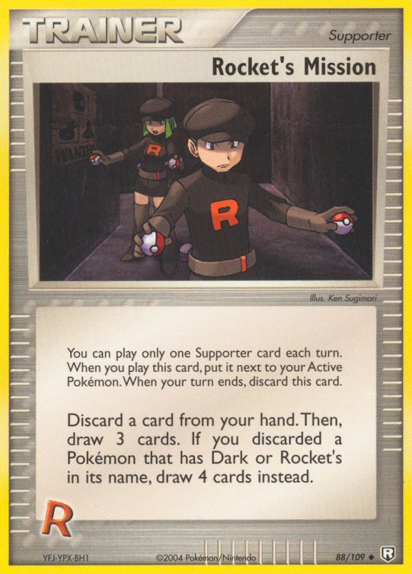 Rocket’s Mission ex7-88 Uncommon from Team Rocket Returns Set
