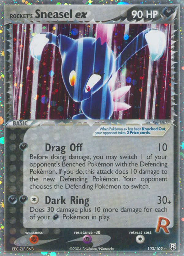 Rocket’s Sneasel ex ex7-103 Rare Holo EX from Team Rocket Returns Set