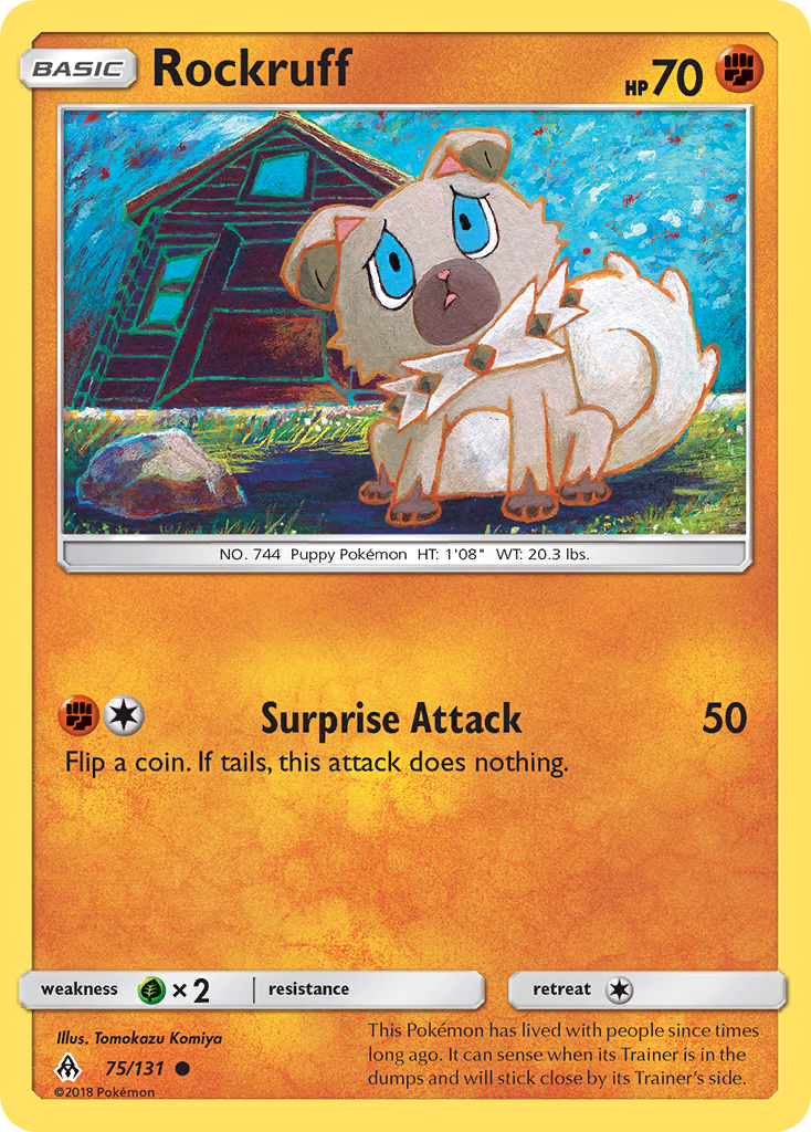 Rockruff sm6-75 Common from Forbidden Light Set