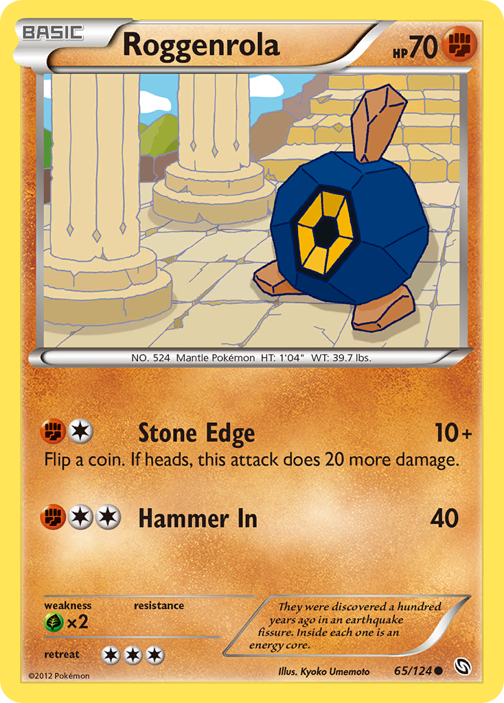 Roggenrola bw6-65 Common from Dragons Exalted Set