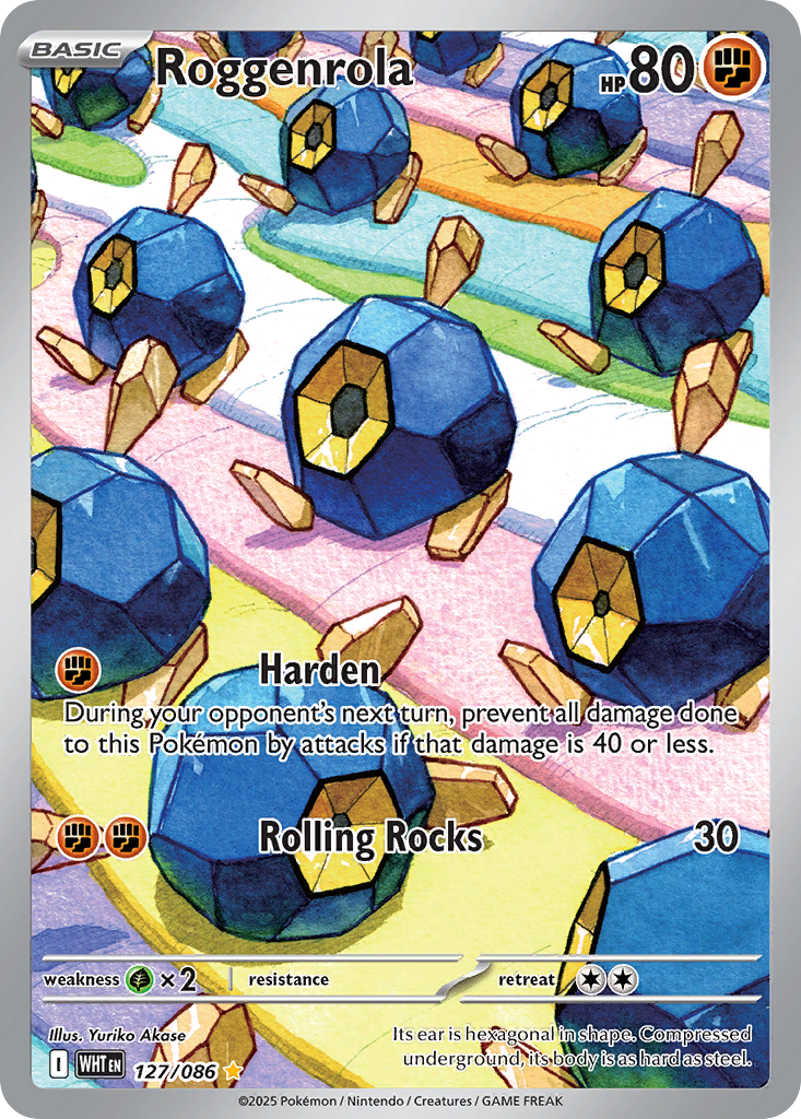 Roggenrola rsv10pt5-127 Illustration Rare from White Flare Set