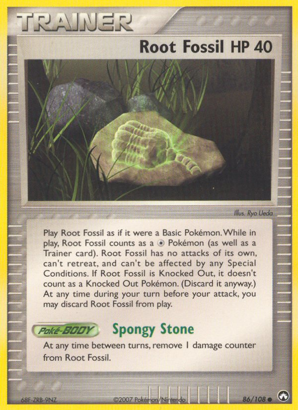 Root Fossil ex16-86 Common from Power Keepers Set