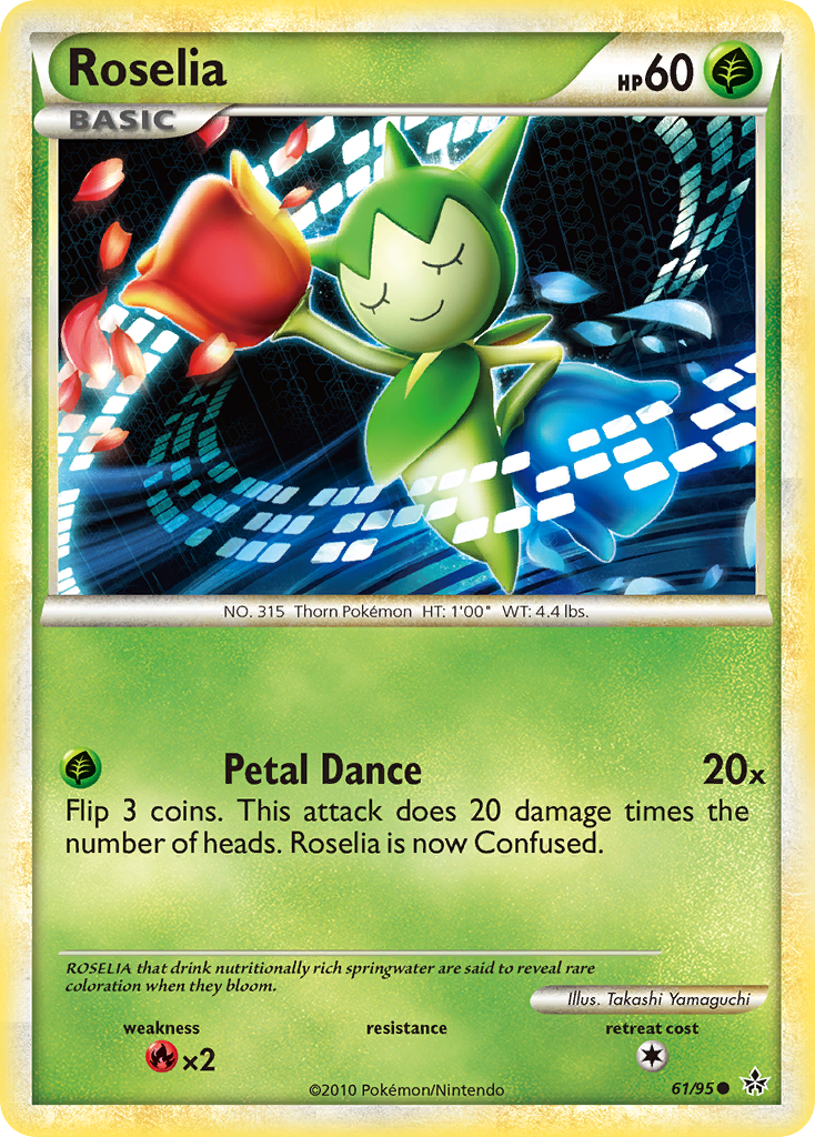 Roselia hgss2-61 Common from HS—Unleashed Set