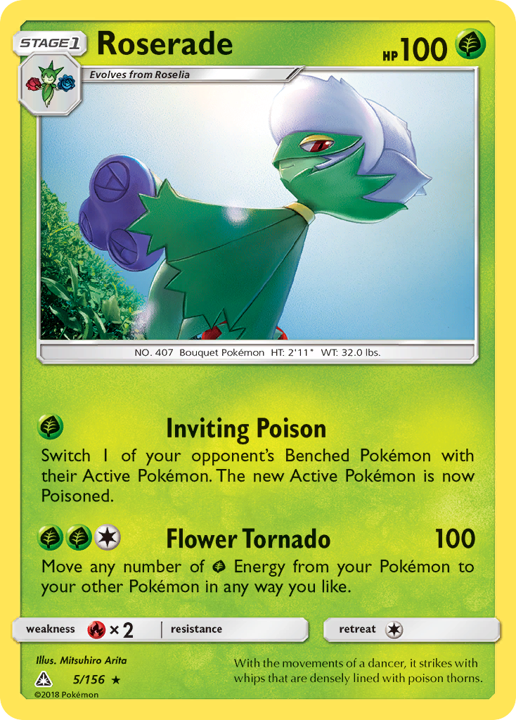 Roserade sm5-5 Rare from Ultra Prism Set