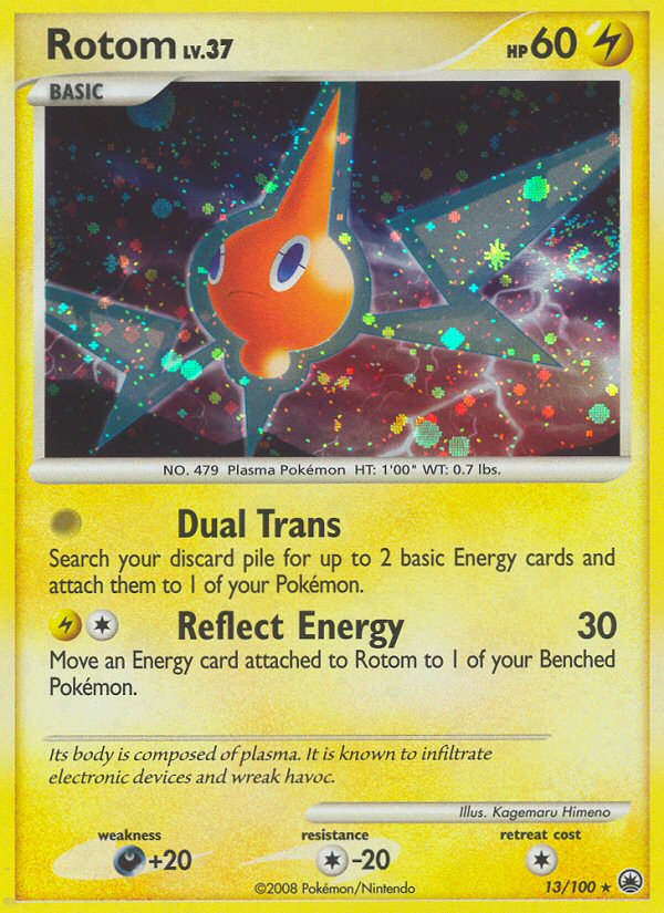 Rotom dp5-13 Rare Holo from Majestic Dawn Set
