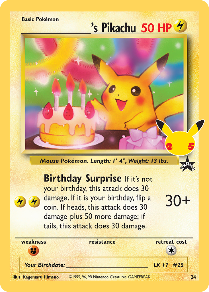 _____’s Pikachu cel25c-24_A Classic Collection from Celebrations: Classic Collection Set