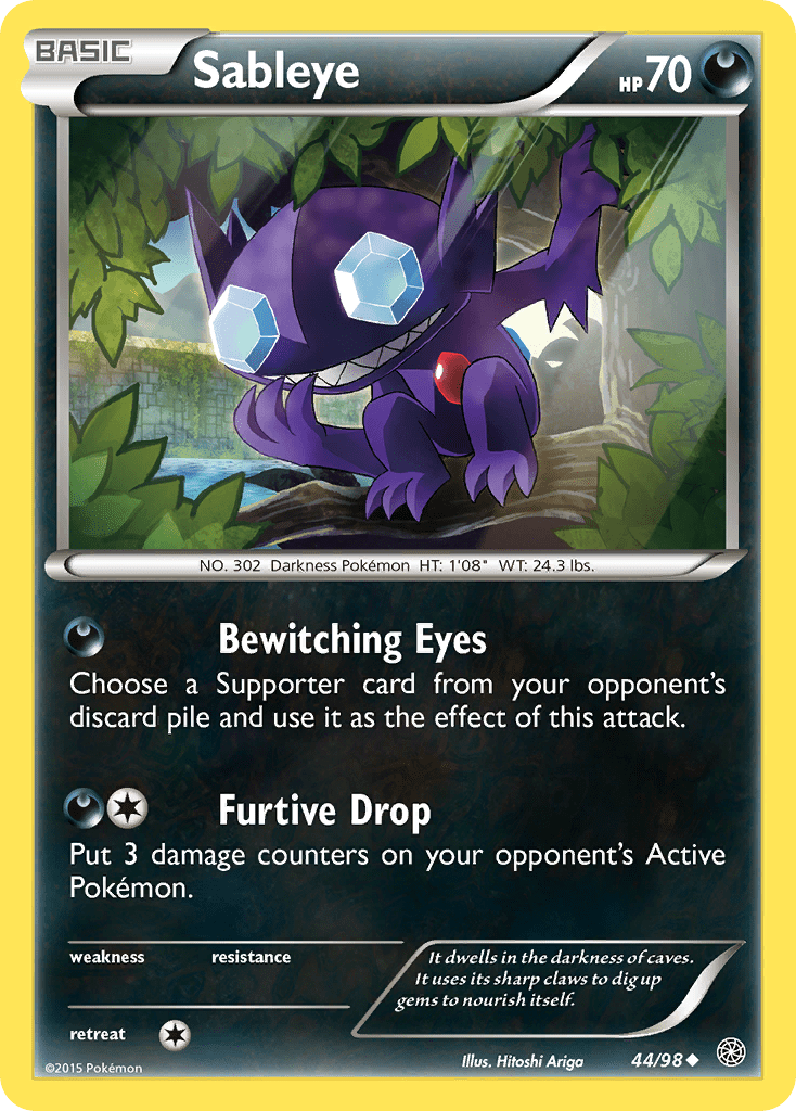 Sableye xy7-44 Uncommon from Ancient Origins Set