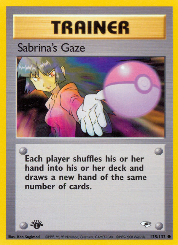 Sabrina’s Gaze gym1-125 Common from Gym Heroes Set