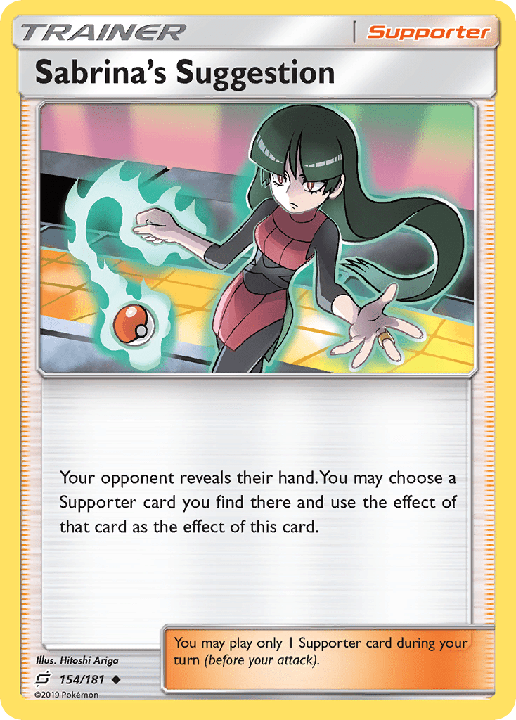 Sabrina’s Suggestion sm9-154 Uncommon from Team Up Set