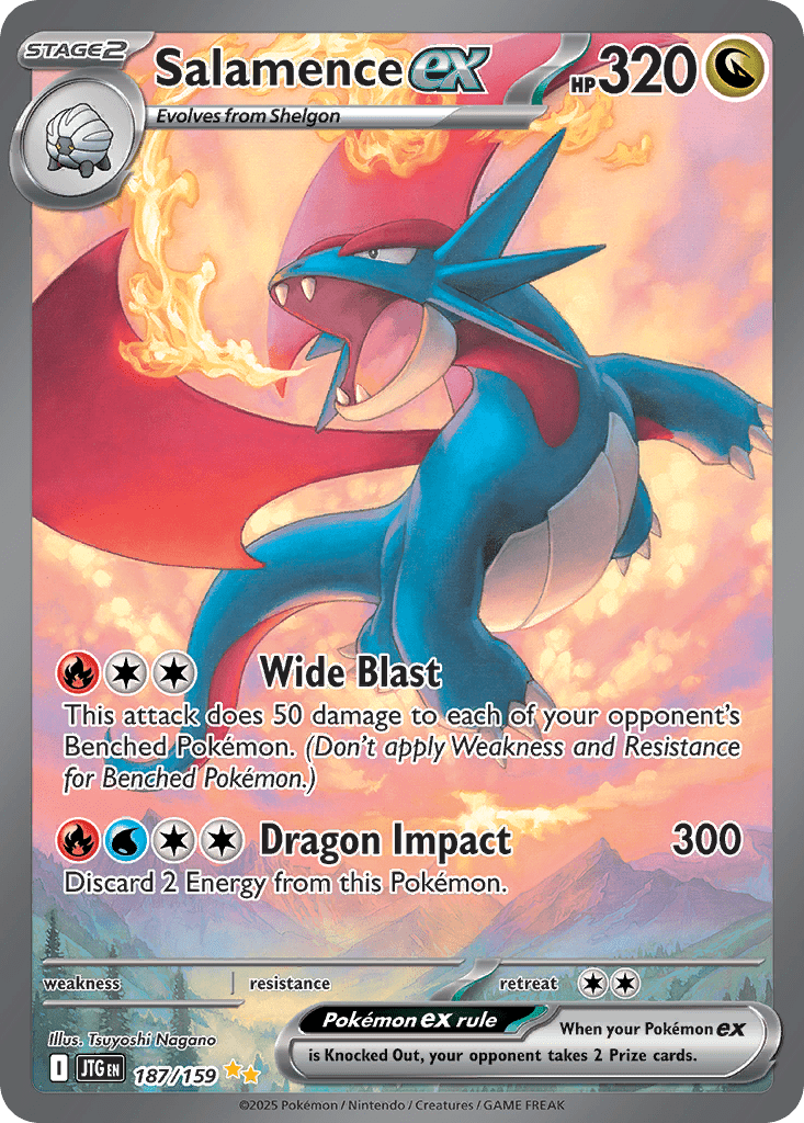 Salamence ex sv9-187 Special Illustration Rare from Journey Together Set