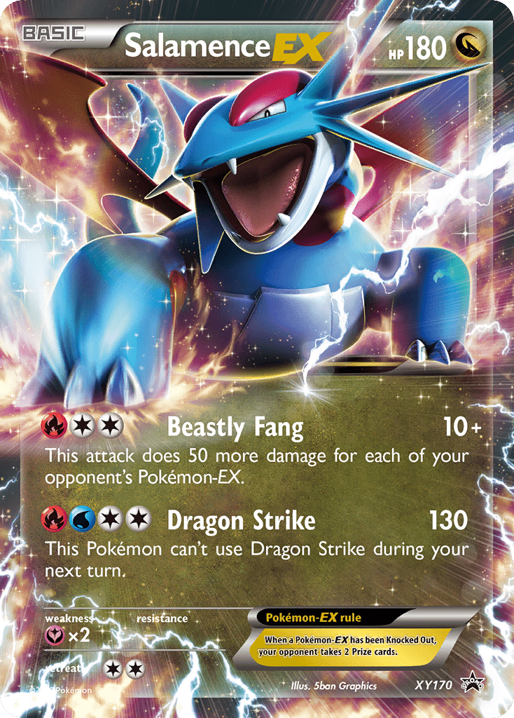 Salamence-EX xyp-XY170 Promo from XY Black Star Promos Set