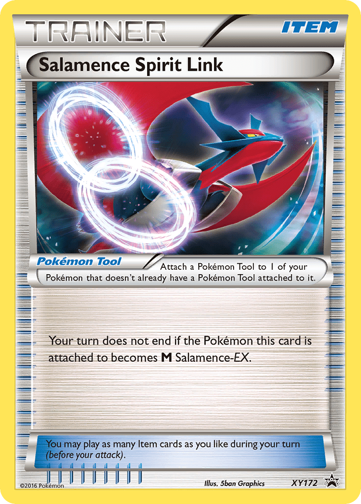 Salamence Spirit Link xyp-XY172 Promo from XY Black Star Promos Set