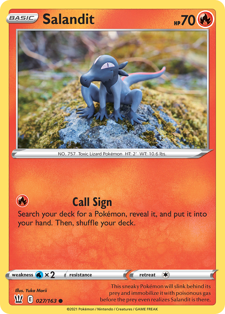 Salandit swsh5-27 Common from Battle Styles Set