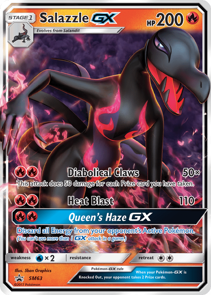 Salazzle-GX smp-SM63 Promo from SM Black Star Promos Set