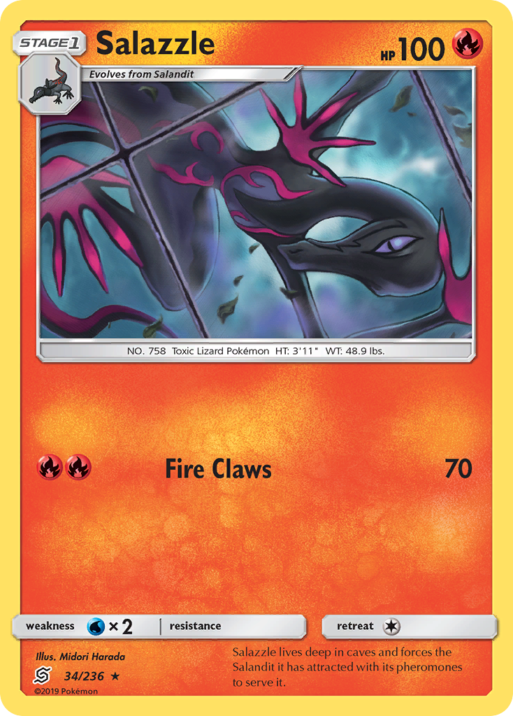 Salazzle sm11-34 Rare from Unified Minds Set