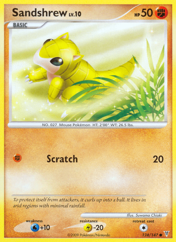 Sandshrew pl3-124 Common from Supreme Victors Set