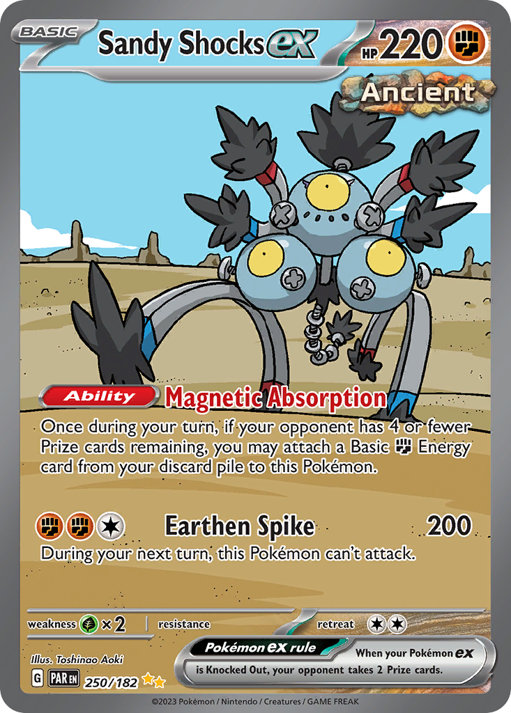 Sandy Shocks ex sv4-250 Special Illustration Rare from Paradox Rift Set