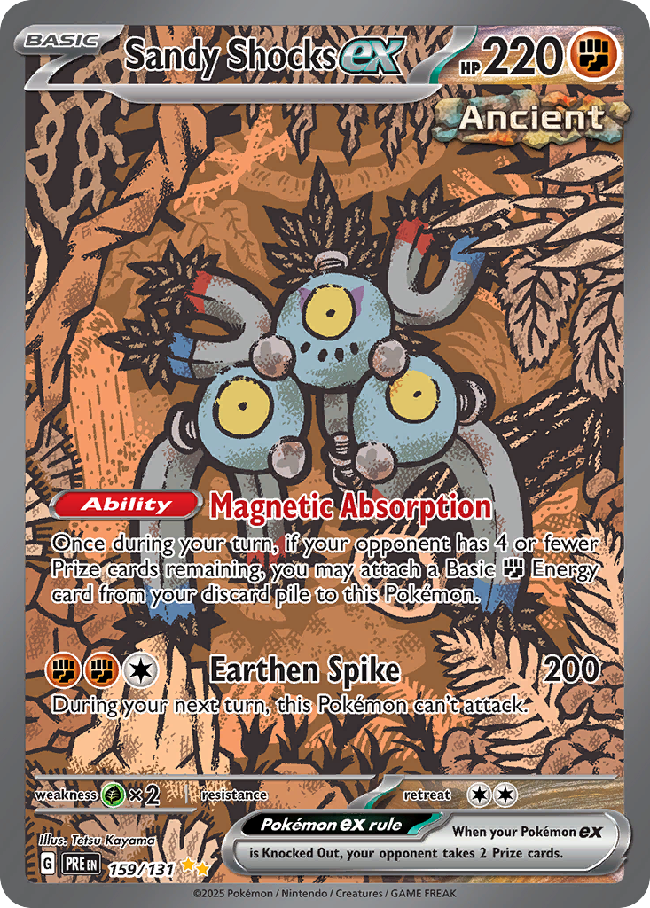Sandy Shocks ex sv8pt5-159 Special Illustration Rare from Prismatic Evolutions Set