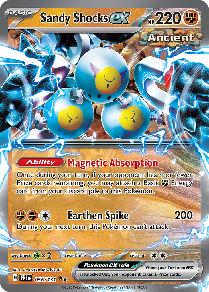 Sandy Shocks ex sv8pt5-56 Double Rare from Prismatic Evolutions Set