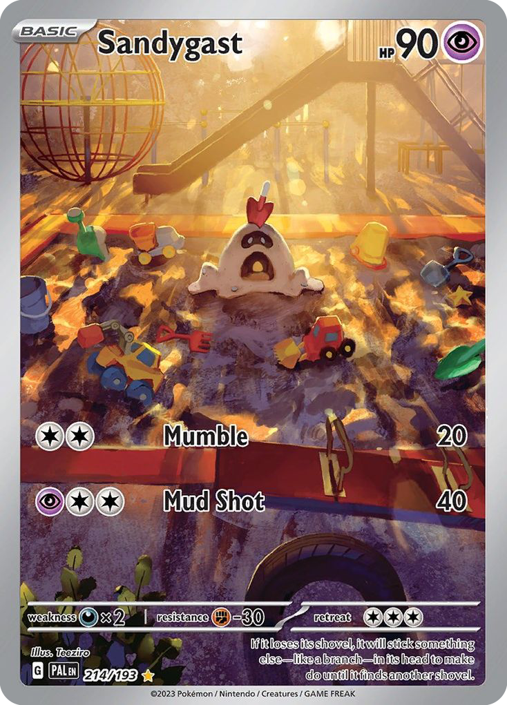 Sandygast sv2-214 Illustration Rare from Paldea Evolved Set