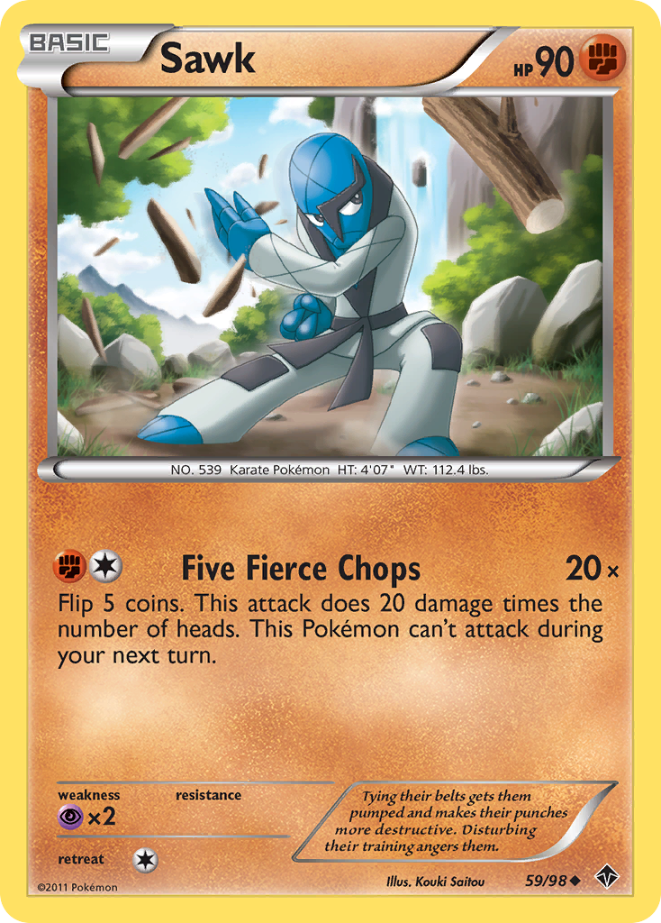 Sawk bw2-59 Uncommon from Emerging Powers Set