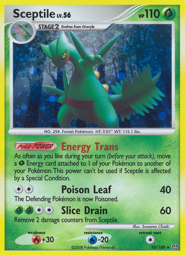 Sceptile dp7-10 Rare Holo from Stormfront Set