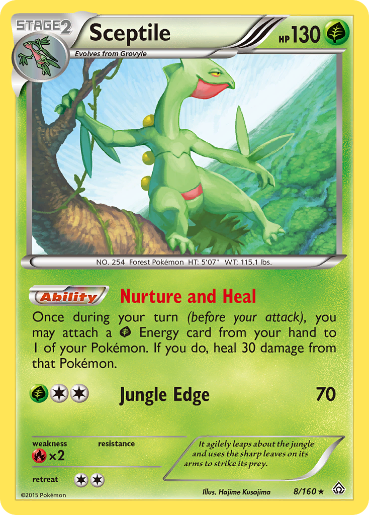 Sceptile xy5-8 Rare from Primal Clash Set