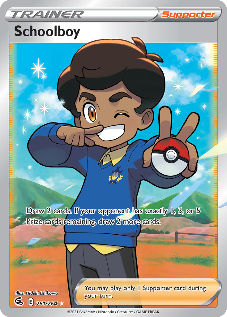 Schoolboy swsh8-261 Rare Ultra from Fusion Strike Set