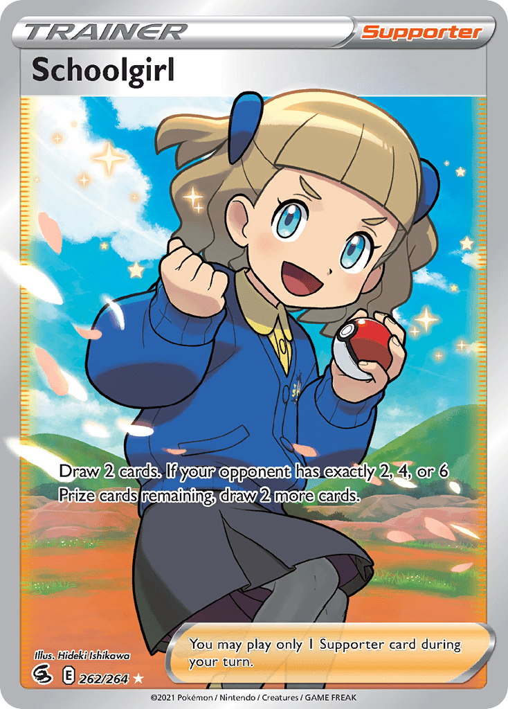 Schoolgirl swsh8-262 Rare Ultra from Fusion Strike Set