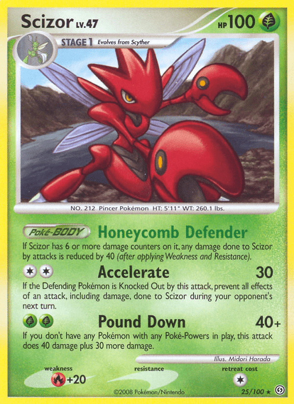 Scizor dp7-25 Rare from Stormfront Set