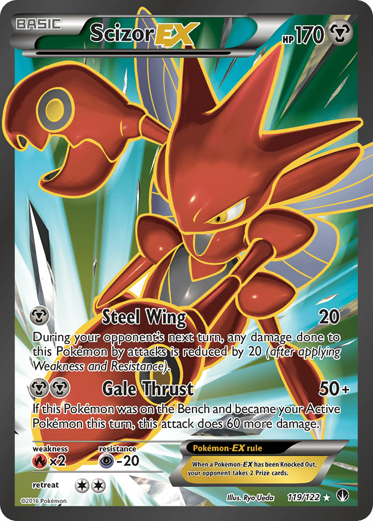 Scizor-EX xy9-119 Rare Ultra from BREAKpoint Set